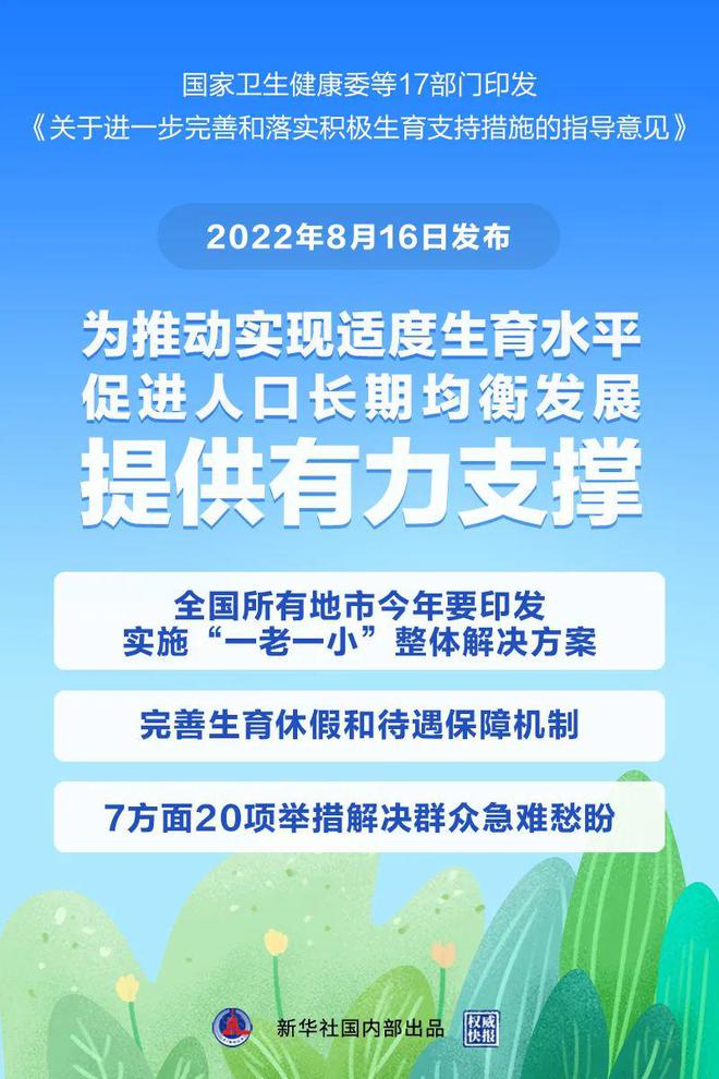 鼓勵(lì)生三孩！20項(xiàng)給力措施！17部門聯(lián)合發(fā)文