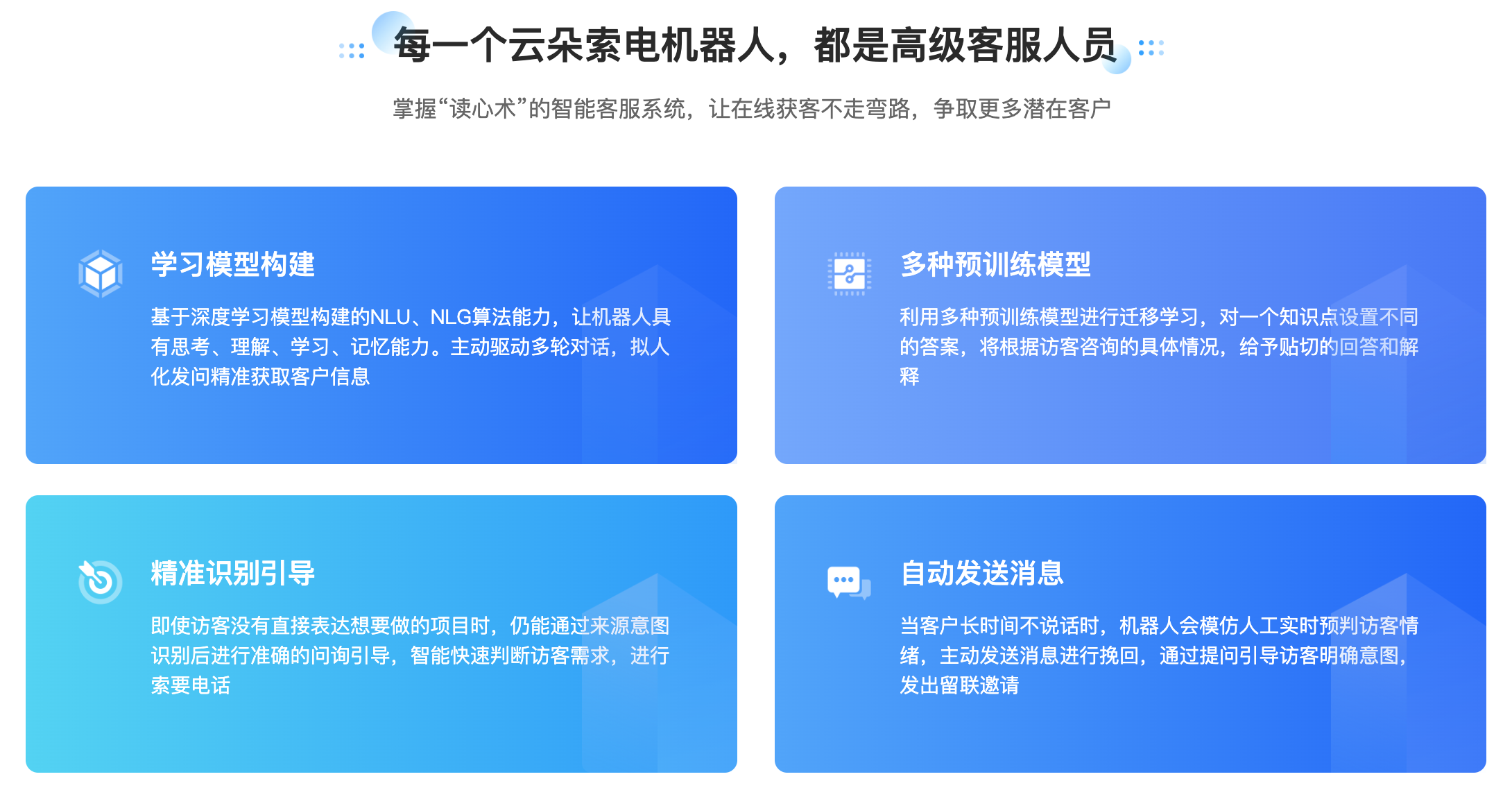 AI客服機器人有哪些好用的-AI智能套電機器人-昱新索電機器人 在線客服系統(tǒng) AI機器人客服 第4張